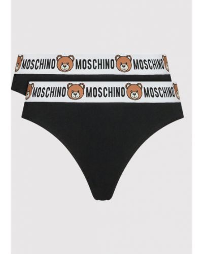 MOSCHINO Underwear & Swim 2 db brazil alsó 4711 9003 Fekete Moschino Underwear & Swim