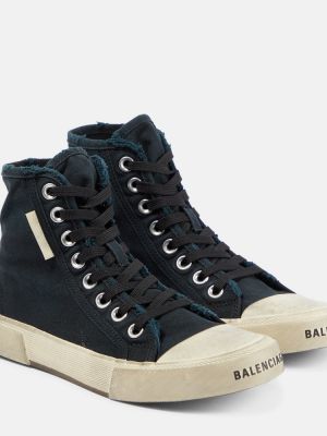 Viseltes hatású sneakers Balenciaga kék