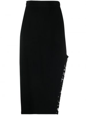 Falda de tubo ajustada de cintura alta Nº21 negro