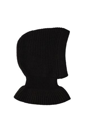 Gorra de alpaca con capucha Lemaire negro
