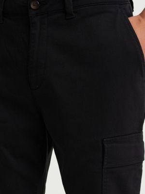 „cargo“ stiliaus kelnės We Fashion juoda