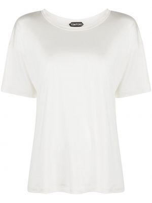 Zīda t-krekls Tom Ford balts