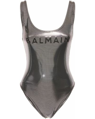 Jednodílné plavky Balmain stříbrné