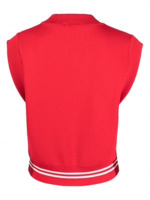 Siuvinėtas džemperis be rankovių Autry raudona