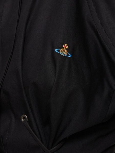 Camiseta con cordones de algodón Vivienne Westwood negro