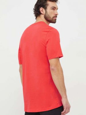Pamut póló Adidas piros