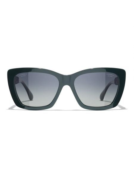 Okulary przeciwsłoneczne Chanel zielone