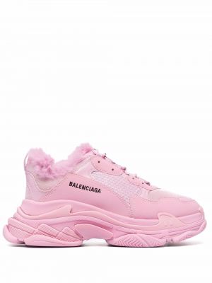 Низкие кроссовки Balenciaga, розовый