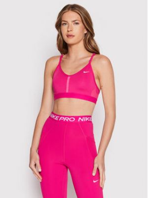 Soutien-gorge bandeaux de sport Nike rose