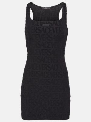 Платье мини Versace черное