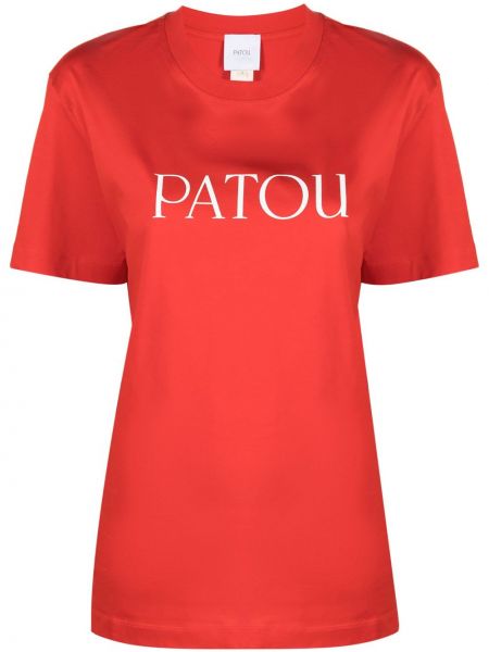 T-shirt di cotone Patou rosso