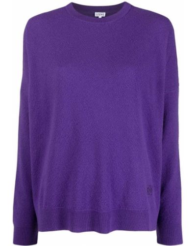 Jersey con bordado de tela jersey Loewe violeta