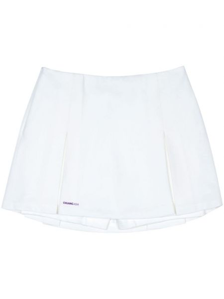 Spódnica z nadrukiem plisowana Team Wang Design biała