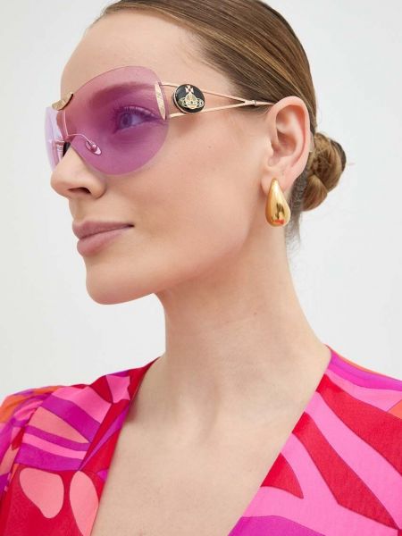 Ochelari de soare Vivienne Westwood violet