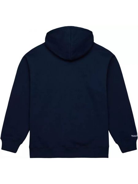 Пуловер с капюшоном Mitchell & Ness синий