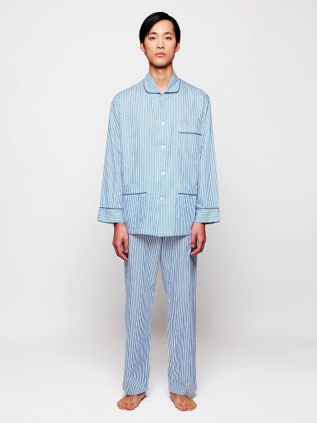 Pijama a rayas Mirto azul