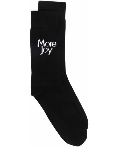 Calcetines con bordado More Joy negro