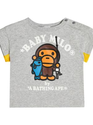 Jersey puuvilla t-paita tytöille Bape Kids valkoinen