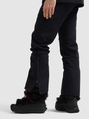 Členkové topánky s kožušinou Moncler Grenoble čierna