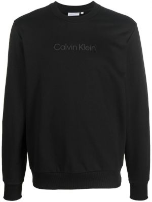 Trykt sweatshirt Calvin Klein svart