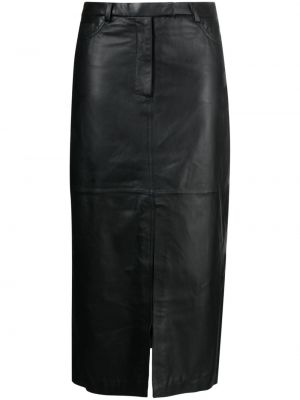 Kožená sukně Arma černé