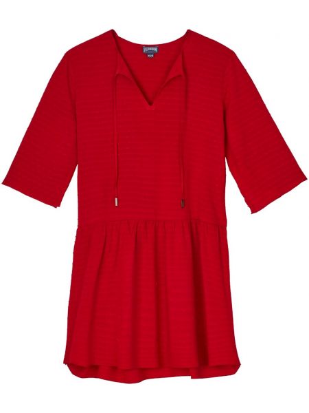 Mini kleita ar v veida izgriezumu Vilebrequin sarkans