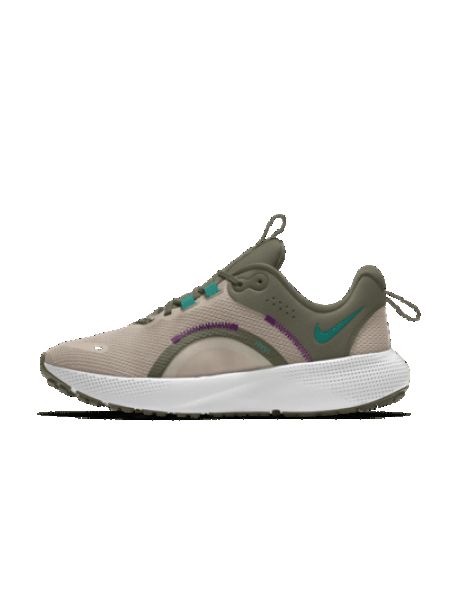 Damskie personalizowane buty do biegania Nike React Escape Run 2 By You - Brązowy