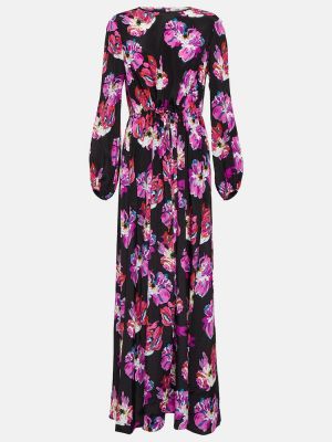 Μεταξωτή μάξι φόρεμα με σχέδιο Diane Von Furstenberg