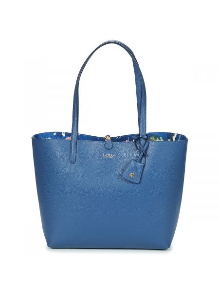 Oboustranná shopper kabelka Lauren Ralph Lauren modrá
