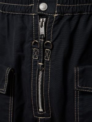 Bavlněné cargo kalhoty Isabel Marant černé