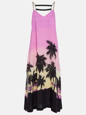 Sukienka midi Palm Angels - Różowy