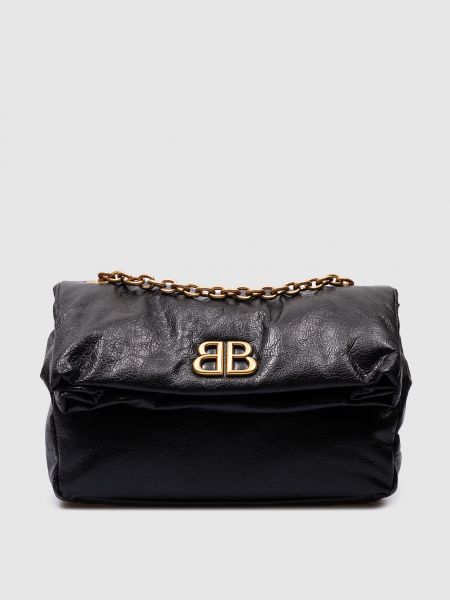 Кожаная сумка через плечо Balenciaga черная