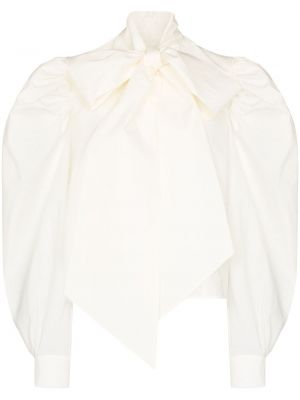 Blusa con lazo Anouki blanco