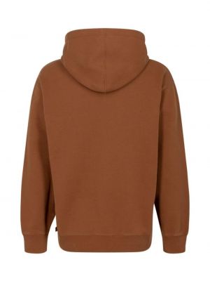 Siuvinėtas džemperis su gobtuvu Supreme ruda