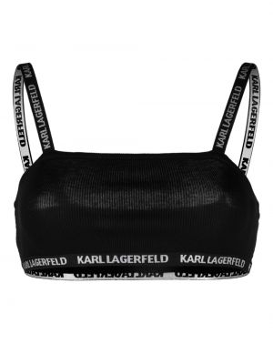Sutien bandeau Karl Lagerfeld negru