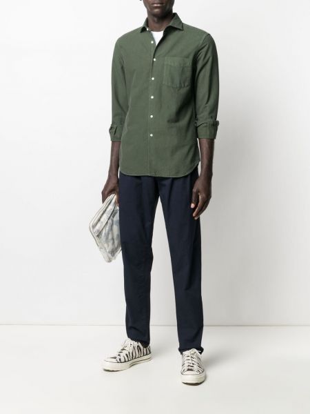 Camisa con bolsillos Aspesi verde