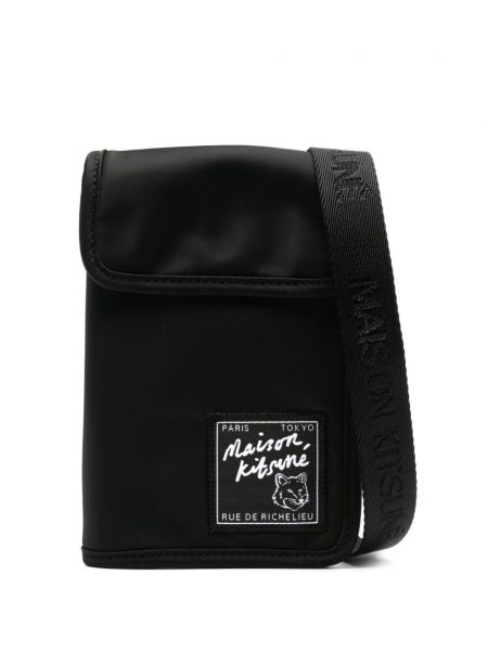 Чанта Maison Kitsuné черно