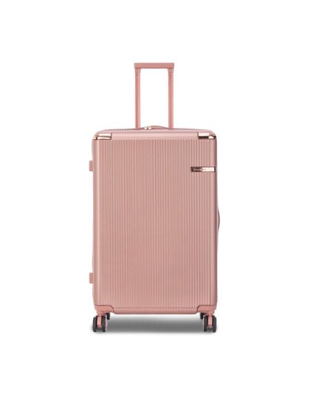 Розовый чемодан Semi Line