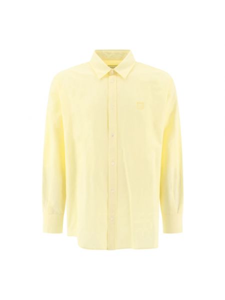 Koszula bawełniana Maison Kitsune żółta