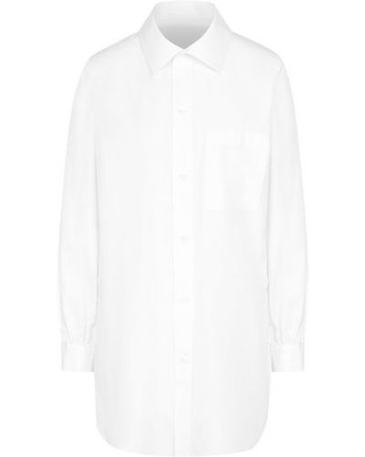 Блузка удлиненная с карманами Y`s, белая