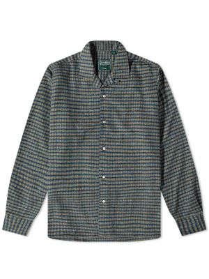 Твидовая рубашка Gitman Vintage серая