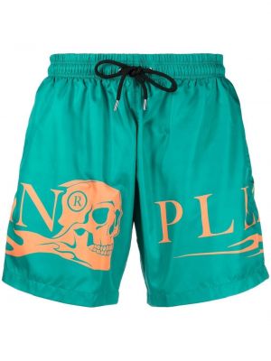 Trykt shorts Philipp Plein grønn