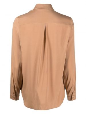 Marškiniai su sagomis Le Tricot Perugia ruda