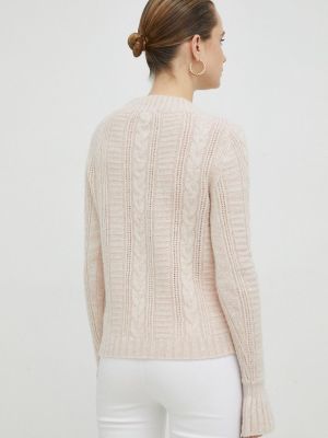 Gyapjú pulóver Ivy Oak rózsaszín