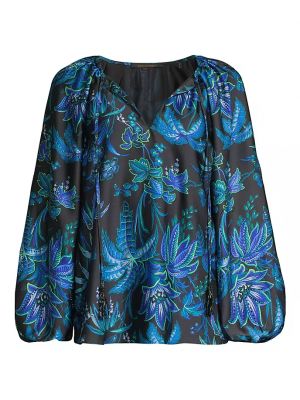 Атласная блузка Sienna с цветочным принтом Kobi Halperin, мультиколор
