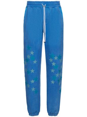 Pantaloni sport cu stele Amiri albastru