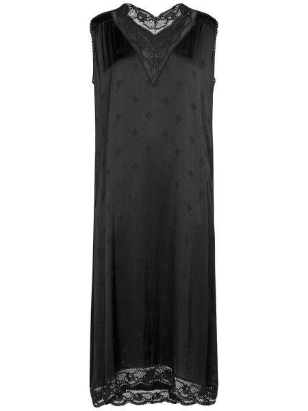 Jedwabna sukienka Balenciaga czarna
