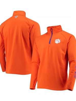 Флисовая куртка на молнии Columbia оранжевая