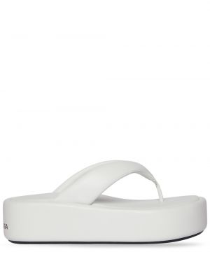 Sandales à plateforme Balenciaga blanc