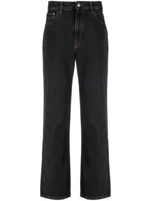 Straight leg jeans con cristalli Gcds nero